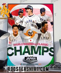 World Baseball Classic Champions Team Japan 2023 Poster Canvas