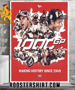 1000 GP Making History Since 1949 MotoGP Poster Canvas