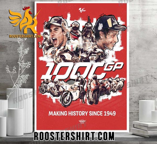 1000 GP Making History Since 1949 MotoGP Poster Canvas