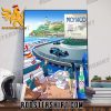 Aston Martin Monaco GP 2023 Poster Canvas
