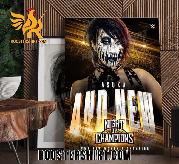 Asuka And New Night Of Champions WWE Raw Womens Champion Poster Canvas