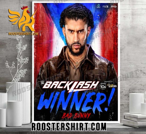 Bad Bunny Wins The San Juan Street Fight At WWE Backlash Poster Canvas