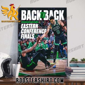 Boston Celtics Back To Back Eastern Conference Finals Poster Canvas