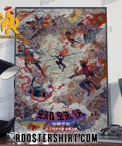 Chinese poster for Spider-Man Spider-Verse Poster Canvas