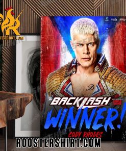 Cody Rhodes Defeats Brock Lesnar At WWE Backlash Champions Poster Canvas