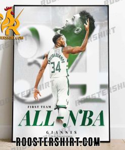 Congrats Giannis Antetokounmpo on earning First-Team All-NBA Poster Canvas
