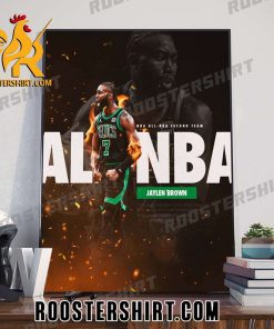 Congrats Jaylen Brown on being selected to the All-NBA Second Team Boston Celtics Poster Canvas