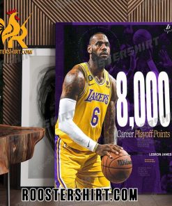 Congrats Lebron James 8k In The Playoffs Poster Canvas