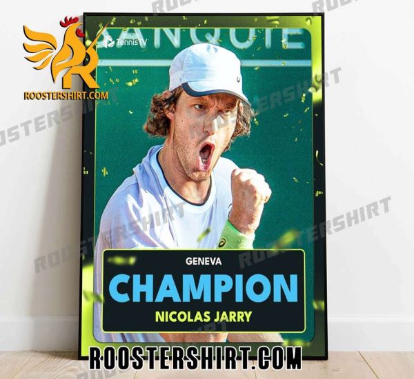 Congrats Nicolas Jarry Fillol Champs 2023 Geneva Open champion Poster Canvas