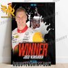 Congratulations Josef Newgarden Winner 107th Indy 500 Poster Canvas