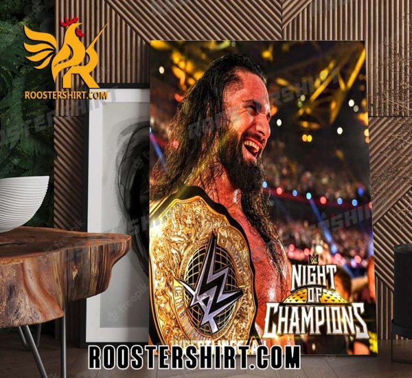 Congratulations Seth Rollins World Heavyweight Champion 2023 Poster Canvas