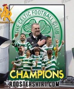 Congratulations The Celtic Football Club Champions 2023 Poster Canvas