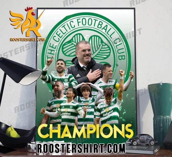 Congratulations The Celtic Football Club Champions 2023 Poster Canvas