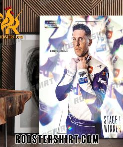 Denny Hamlin Stage 1 Winner Nascar Poster Canvas