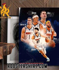 Denver Nuggets Playoff Basketball 2023 Poster Canvas