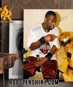 Dwyane Wade led the Miami Heat to their first championship at age 24 Poster Canvas