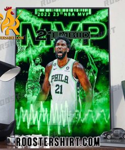 Joel Embiid is the 2022-23 NBA MVP Poster Canvas
