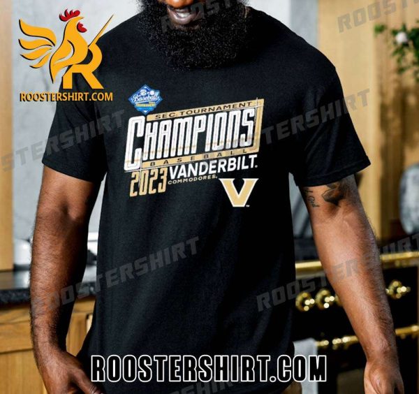 Limited Edition Vanderbilt University Baseball 2023 SEC Tournament Champions Unisex T-Shirt