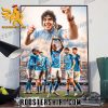 Napoli are Serie A champions after 33 years Poster Canvas
