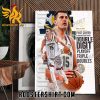 Nikola Jokic First Center In NBA History With Double Digit Playoff Triple Doubles Poster Canvas