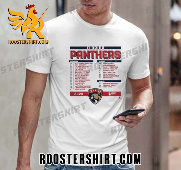 Quality Florida Panthers Stanley Cup Final Roster 2023 Unisex T-Shirt