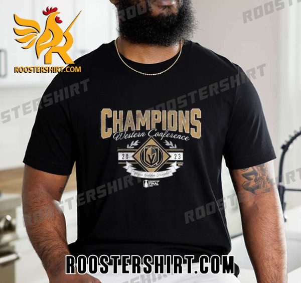 Quality Vegas Golden Knights 2023 Western Conference Champions Icing Unisex T-Shirt