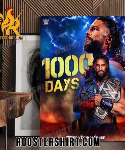 Roman Reigns marks 1000 Days as Universal Champion Mera Tribal Chief Poster Canvas
