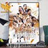 Ryukyu Golden Kings Champions B League 2022-2023 Season Poster Canvas