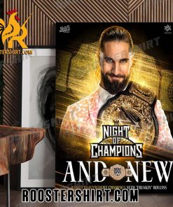 Seth Rollins Night Of Champions And New World Heavyweight Champion Seth Freakin Rollins Poster Canvas