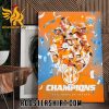 Tennessee Volunteers Womens Champions 2023 Regular Season Poster Canvas