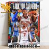 Thank You Carmelo Anthony Champions NBA Legend Poster canvas