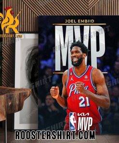 The 2022-23 Kia NBA Most Valuable Player is Joel Embiid Poster Canvas