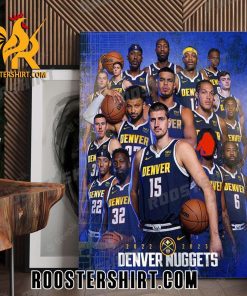 The Denver Nuggets are the first  team to ever sweep LeBron outside of the Finals Poster Canvas