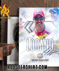 Welcome Joey Logano Nascar 75 Signature Poster Canvas