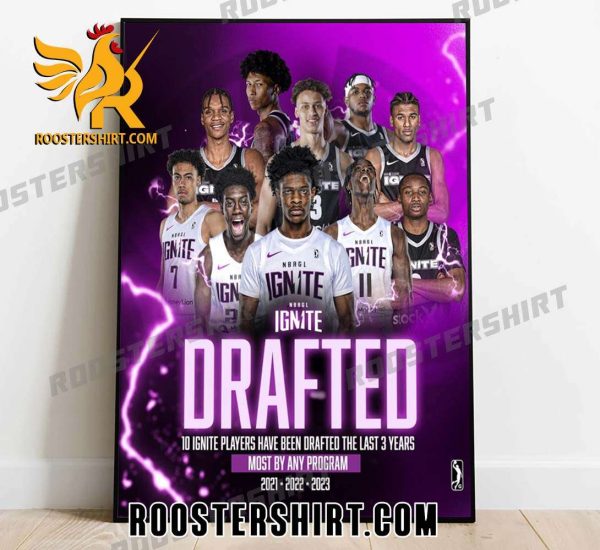 10 NBA G League Ignite Players Have Been Drafted The Last 3 Years Poster Canvas