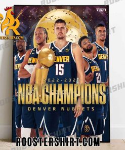 2022-2023 NBA Champions Denver Nuggets Poster Canvas