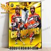 2023 Buffalo Bandits Champs NLL Cup Champions Poster Canvas