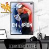 2023 Wyndham Clark Champions US Open Poster Canvas Gift For Fans