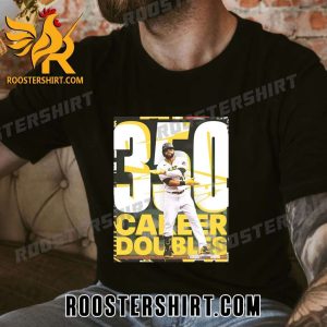 350 career doubles for Carlos Santana MLB T-Shirt