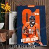 81 Days To Go Until Kickoff Tim Patrick Poster Canvas