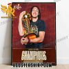 Aaron Gordon Hug Trophy Championship 2023 NBA Chamoions Poster Canvas