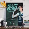 All Star 2023 Captain 30 Breanna Stewart Poster Canvas