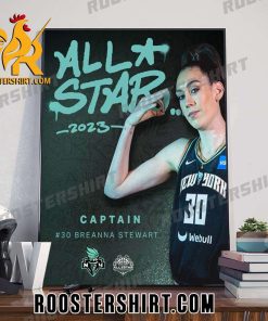 All Star 2023 Captain 30 Breanna Stewart Poster Canvas