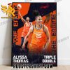Alyssa Thomas Triple Double WNBA’s All-Time Leader Poster Canvas