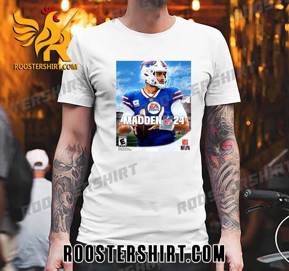 Bills QB Josh Allen Madden 24 NFL T-Shirt Gift For Fans