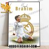 Brahim Diaz Is Back Real Madrid CF Signature Poster Canvas