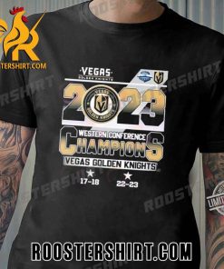 Buy Now NHL Vegas Golden Knights 2023 Western Conference Champions Unisex T-Shirt