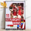 Cincinnati Reds 11 Straight Wins Poster Canvas