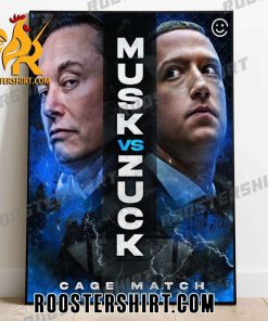 Coming Soon Elon Musk Vs Zuck MMA Poster Canvas
