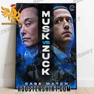 Coming Soon Elon Musk Vs Zuck MMA Poster Canvas